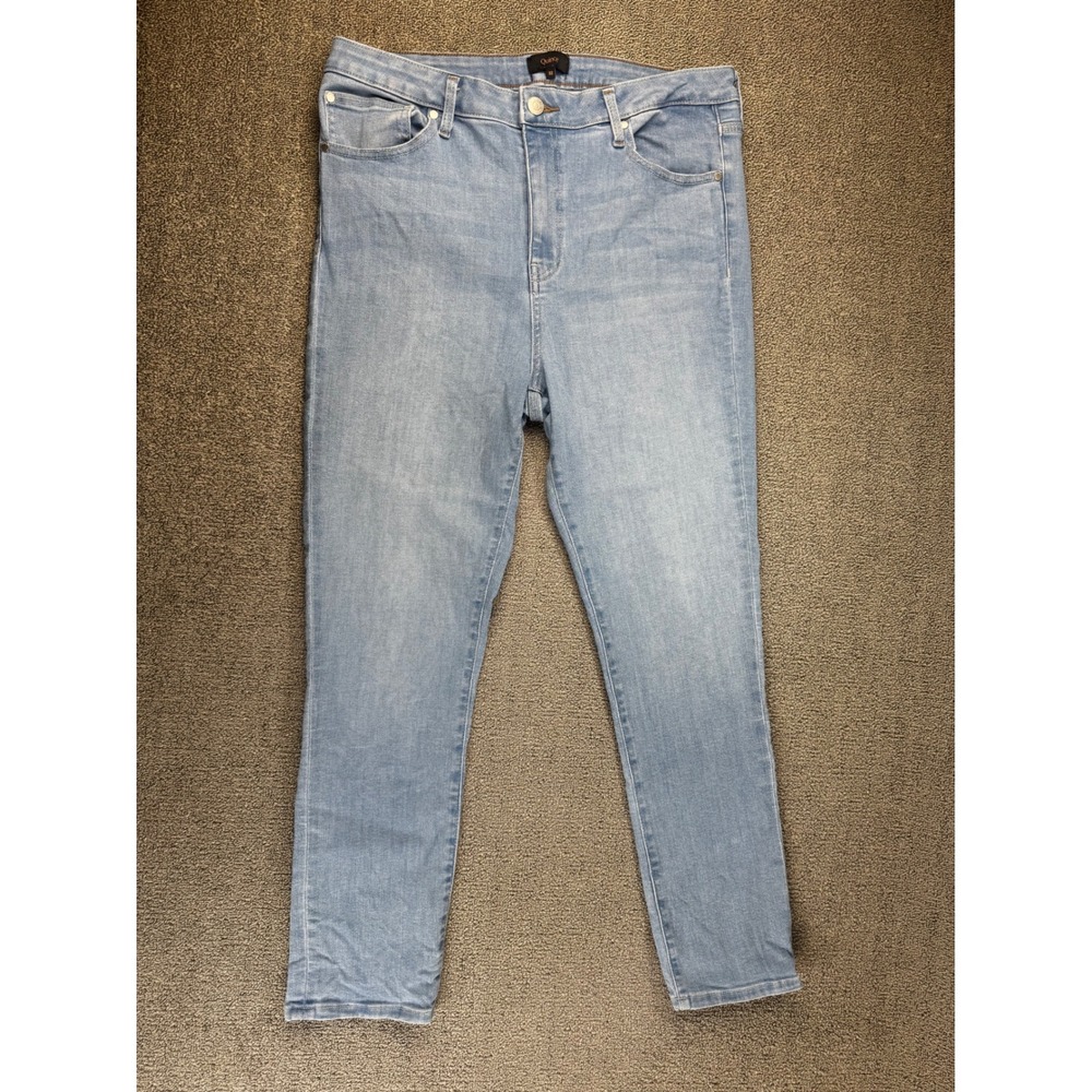 Quince Jeans Size 32/28 Frosted Blue Bella Stretch Skinny High Rise  KCLC004